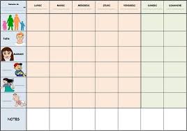 Modele Planning Familial Excel Calendrier Familial Organiseur Familial Organisateur Familial
