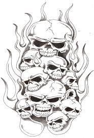 Check spelling or type a new query. Skulls And Flames 2 By Thelob On Deviantart Skull Stencil Skulls Drawing Skull Tattoo Design