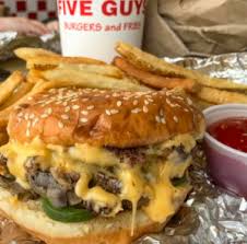 Go all the way with your toppings to get mayo, lettuce, pickles, tomatoes, grilled onions, grilled mushrooms, ketchup, and mustard. Win A 20 Five Guys Burgers And Fries Gift Card Jeff Eats