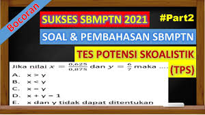 Bocoran Soal Tps Utbk Sbmptn 2021 Youtube
