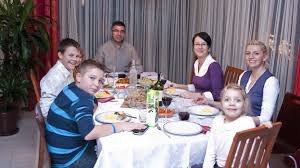 Ep3 episode 3 november 02, 2016. Family Eating At Table Just Watching Telly From Slightly Different Angle