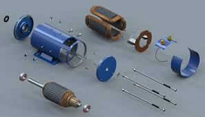 3d Model Dc Motor Exploded Computer Service 3d Model Patent Drawing