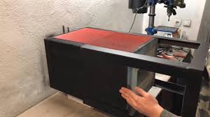 Homemade heat treating oven constructed from angle iron, sheetmetal, and firebricks. Man Builds Diy Heat Treatment Oven Jukin Media Inc