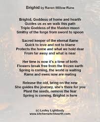Brighid Poem Pagan Goddess Celtic Gods Brighid Goddess