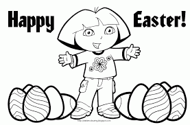 There are tons of great resources for free printable color pages online. Easter Colouring Dora The Explorer Coloring Pages Coloring Library