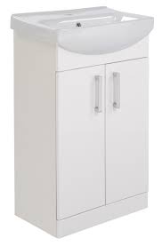 ardenno gloss white vanity unit & basin