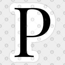 Buchstabe des modernen lateinischen alphabets. Alphabet P Letter P Sticker Teepublic