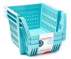 Capri Blue Small Stacking Bins 3 Pack Big Lots Stacking Bins Big Lots Bins