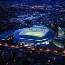 Fans take pictures of the new stadium. Tottenham Hotspur Stadium Project Squire Energy