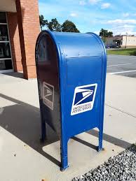 This Is A Us Postal Service Bin Located At The Post Office In Seekonk It Is A Well Known Design And Logo And Generally Most Know Bins Seekonk Postal Service