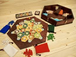 Settlers Of Catan Game Board Storage Unit And Card Holders Etsy Handmade Games Settlers Of Catan Board Games