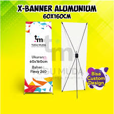 Karena ukurannya cukup besar, maka banner tersebut cocok dipasang di area outdoor. Cetak X Banner Outdoor Display Standing Banner 60x160cm Shopee Indonesia