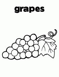 Bunch of grapes coloring pages. Pic Of Grapes Coloring Home