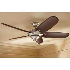 Hampton bay four winds 54 in. Home Decorators Collection Altura 56 In Indoor Brushed Nickel Ceiling Fan With Remote Control 26656 The Home Depot