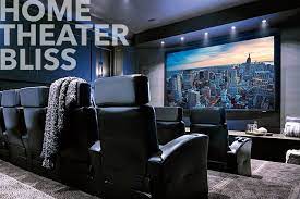 Home Theater Bliss Combining Amazing Theater Seating Surround Sound A Premium Home Theater Projector And A 150 Stew Home Cinema Room Home Theater Movie Room