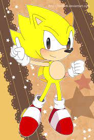 Sonic Postcard Classic Super Sonic Sonic Fan Art Sonic Classic Sonic