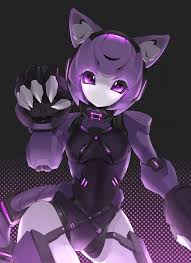 medabot girl cat anime character design robot art robot concept art