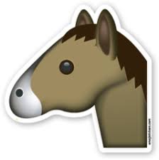Horse Face Emoji Stickers Cara De Caballo Emoticonos Emojis