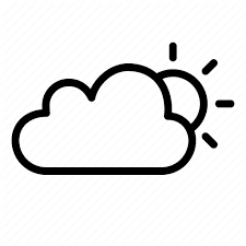Cloud Cloudy Gloomy Sun Weather Icon Download On Iconfinder Black App Widget Icon Apple Icon