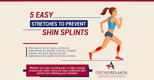 A shin splint, also known as medial tibial hematoma, is pain along the inside edge of the shinbone (tibia) due to inflammation of tissue in the area. 5 Easy Stretches To Prevent Shin Splints