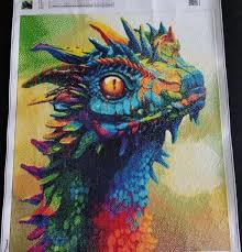 Schiffe aus unserer fabrik in china. Diamond Painting 50x60 Square Drill Fantasy Drache Painting Diamantmalerei Drachen