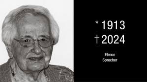 Älteste Gernsbacherin: Elenor Sprecher blickte auf fast 111 Lebensjahre  zurück