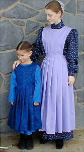 35 Girls Prairie Apron Amish Clothing Amish Dress Mennonite Dress