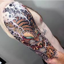 70 Japanese Tiger Tattoo Designs For Men Masculine Ideas Japanese Tiger Tattoo Tiger Forearm Tattoo Tiger Tattoo Sleeve