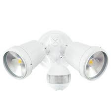 Brilliant White Twin Raptor Ii Security Led Flood Light With Sensor Led Flood Lights Flood Lights Led Flood