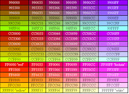 Html Color Code Chart Making The Web Beautiful Color