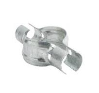 Chain Link 2" [1 7/8" OD] x 1 3/8" Line Rail Clamp - Boulevard Clamp (Galvanized Pressed Steel)