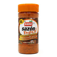 It adds a distinct flavor and color to many dishes and is a key ingredient in arroz con pollo, a popular puerto rican rice and chicken dish. Sazon Tropical With Coriander Annatto 3 5 Oz Badia Spices