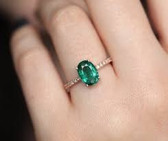 Stella 2ct Emerald Ring Oval Emerald Engagement Ring Colored Engagement Rings Green Engagement Rings Emerald Ring Design