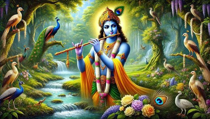 SHREE KRISHNA HD IMAGE IN 16:9 RATIO