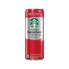 Starbucks Refreshers Strawberry Lemonade Sparkling Green Coffee Energy Drink 12 Oz Strawberry Lemonade Starbucks Refreshers Coffee Energy