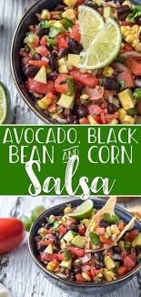 Black Bean And Corn Salsa With Rotel Spice Up Your Fiesta With This Colorfully Delicious Avocado Black Bean And Corn Salsa Diced Tomato Fresh Salsa Recipe Fresh Tomato Recipes Bean Salsa Recipe