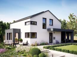 Haus Mit Satteldach Architektur Modern Ohne Dachuberstand Erker Carport Garage Einfamilienhaus Bauen Ideen Fertighaus Sunshi Living Haus Haus Bauplan Haus