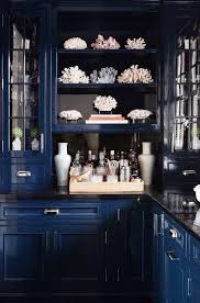 Beautiful In Darkest Blue Beautiful Kitchen Cabinets Beach House Decor Blue Kitchens