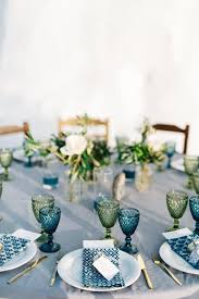 Bohemian Grecian Wedding In Santorini Greece Tie The Knot Santorini Wedding Events Wedding Decorations Table Settings Table Settings Wedding Table Settings