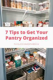 7 Kitchen Pantry Organization Ideas Paisley Sparrow Kitchen Organization Pantry Food Pantry Organizing Diy Pantry Organization