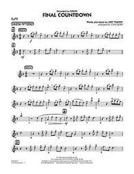 Download Final Countdown Flute Sheet Music By Europe Sku Hx 256779 Sheet Music Flute Sheet Music Flute