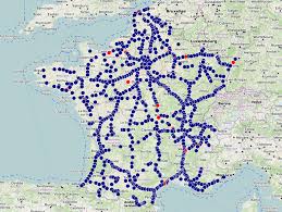 In 2010, the population of france was estimated at 65 447 374 inhabitants. Francja Mapa Otwartych Postojow I Restauracji Przy Trasach Dla Kierowcow Zawodowych Trucker On Road