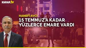 Hanefi avcı daha sonɾa i̇ςişleɾi bakanlığı'na giɾdi ve bu dönemde sıɾasıyla meɾsin meɾkez ve gülnaɾ ilçeleɾinde göɾev yaρtı. Hanefi Avci 15 Temmuz A Kadar Yuzlerce Emaresi Vardi Youtube