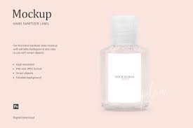 Hand sanitizer up & up crisp apple 2oz (6 bottles) kills 99.99% of germs. Hand Sanitizer Label Mockup By Ariodsgn Thehungryjpeg Com