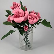 This rose pattern is from design space on the cricut website. Diy Realistic Paper Rose Bouquet My Simple Trick For Unique Flowers