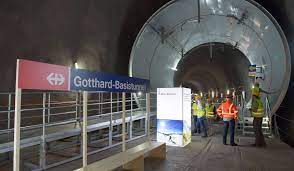 The gotthard base tunnel is a railway tunnel through the alps in switzerland. Gotthard Tunnel Details Ausflugsziele Entdecken De Tellpass