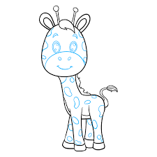 Use the scale next to the giraffe when you draw, and you'll see how tall a giraffe is when compared to a person. How To Draw A Baby Giraffe Really Easy Drawing Tutorial