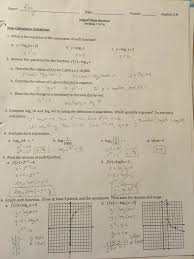 Unit 5 test answer key. Algebra 2 Unit 5 Answer Key