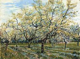 Flowering plum tree van gogh. Orchard With Blossoming Plum Trees 1888 Vincent Van Gogh Wikiart Org