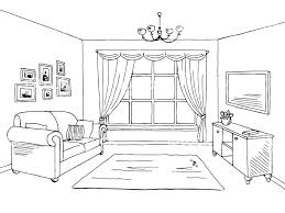 Image Result For Living Room Line Drawing Interior Design Sketches Perspective Room Interior Sketch